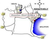 Hotel Helikon Keszthely Balaton térkép